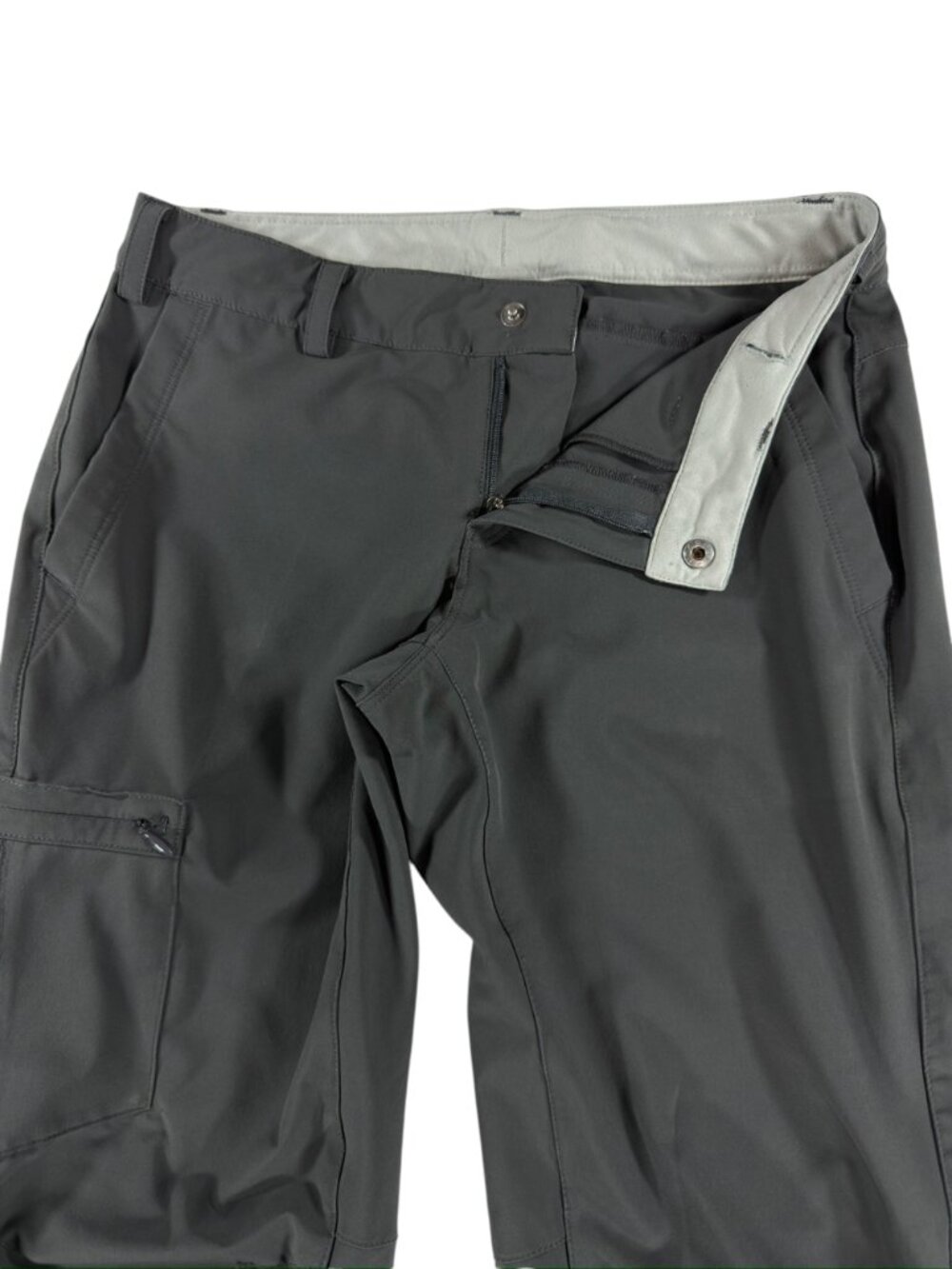 REI Women's Hiking Cargo Pants Gray Petite Size 2 - Picture 3 of 16